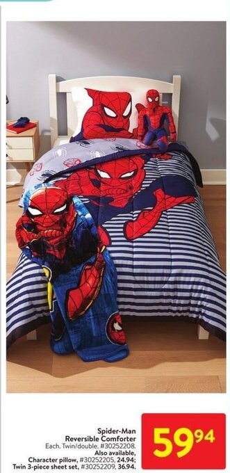 Walmart Spider-Man Reversible Comforter offer