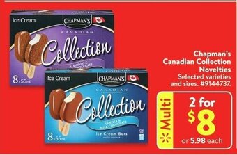 Walmart Chapman's Canadian Collection Novelties offer