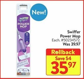 Walmart Swiffer Power Mop offer