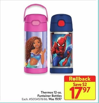 Walmart Thermos 12-oz. Funtainer Bottles offer