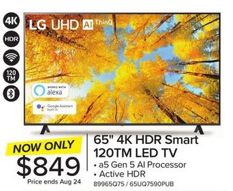 Leon's Lg 65 4k led trumotion 120 smart tv offer