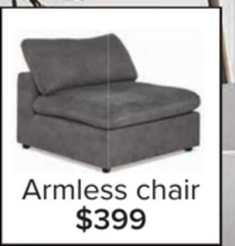 Leon's Cirrus armless chair offer