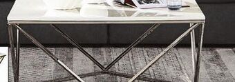 Leon's Lynn coffee table - marble and stainless steel offer