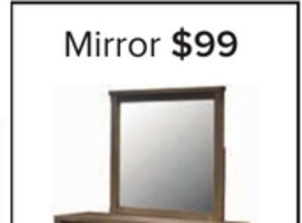 Leon's Rossco mirror - rustic oak offer