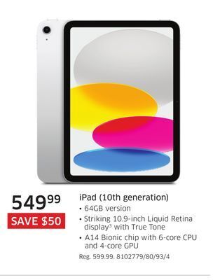 The Source Apple ipad (10th generation) offer