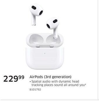 The Source Apple airpods (3rd generation) offer