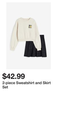 H&M 2-piece sweatshirt and skirt set offer