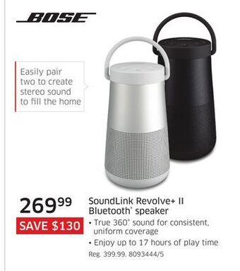 The Source Bose soundlink revolve+ ii bluetooth® speaker offer