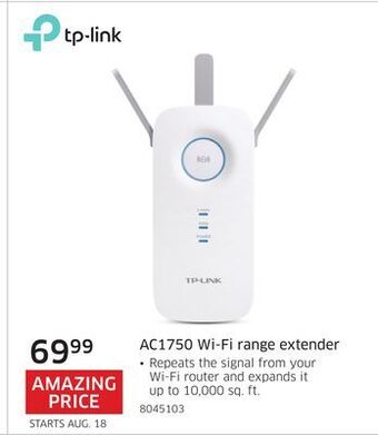 The Source Tp-link ac1750 wi-fi range extender offer
