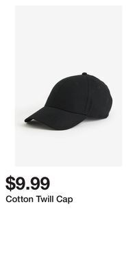 H&M Cotton twill cap offer
