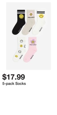 H&M 5-pack socks offer