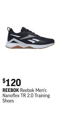 Sport Chek Reebok men's nanoflex tr 2.0 training shoes offer