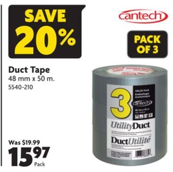 Home Hardware Duct tape offer