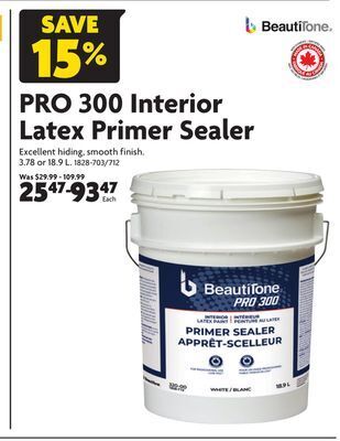 Home Hardware Pro 300 interior latex primer sealer offer