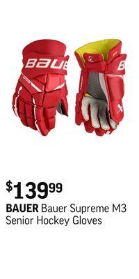 Sport Chek Bauer supreme m3 senior hockey gloves offer