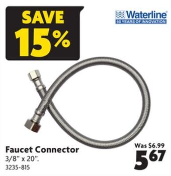 Home Hardware Faucet connector offer