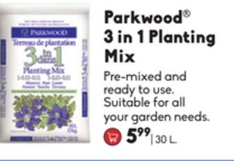 Parkwood® 3 in 1 planting mix