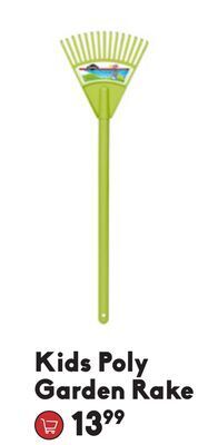 Kids poly garden rake