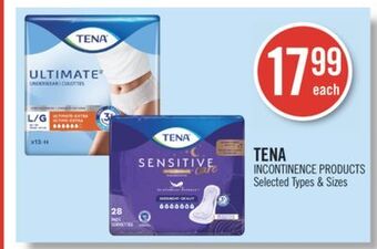 Shoppers Drug Mart Tena incontinence products offer