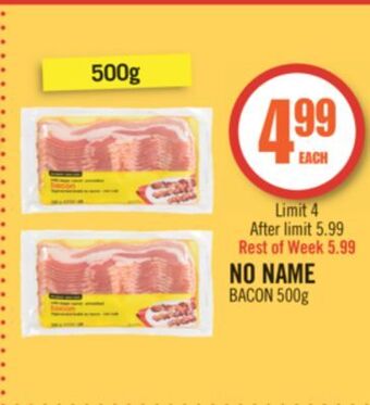 Shoppers Drug Mart No name bacon offer