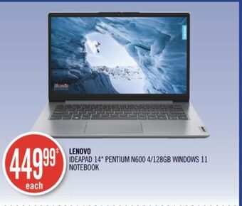 Shoppers Drug Mart Lenovo ideapad 14 pentium n600 4/128gb windows 11 notebook offer