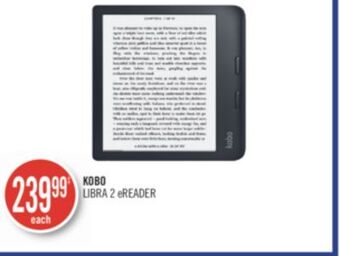 Shoppers Drug Mart Kobo libra 2 ereader offer