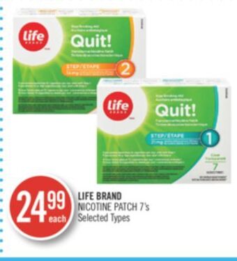 Shoppers Drug Mart Life brand nicotine patch offer
