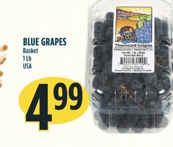 Marché Adonis Blue grapes offer