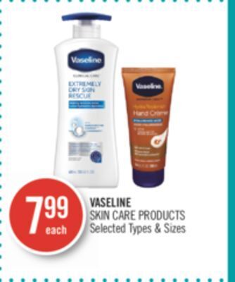 Shoppers Drug Mart Vaseline skin care products offer
