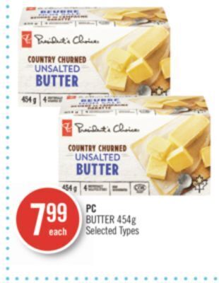 Shoppers Drug Mart Pc butter offer