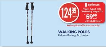 Shoppers Drug Mart Walking poles urban poling activator offer