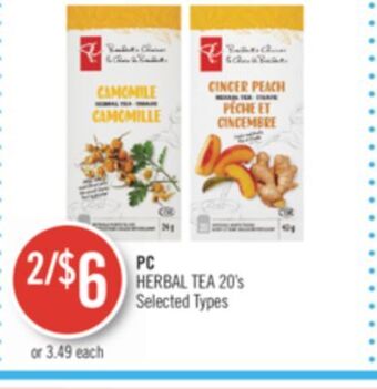 Shoppers Drug Mart Pc herbal tea offer
