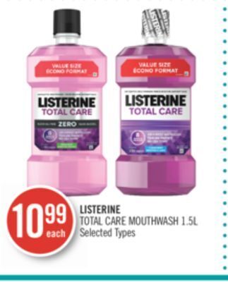 Shoppers Drug Mart Listerine total care mouthwash offer