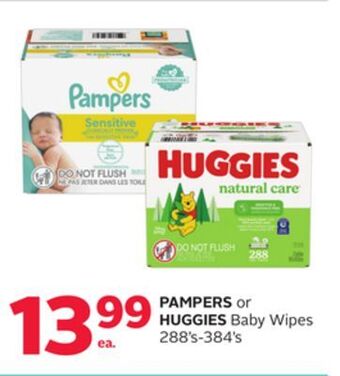 Rexall Pampers or huggies baby wipes offer