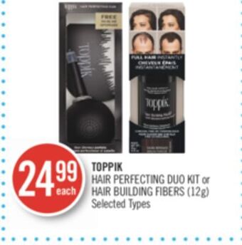Shoppers Drug Mart Toppik hair perfecting duo kit or hair building fibers offer
