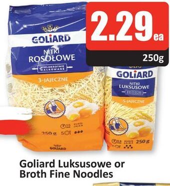 Starsky Goliard luksusowe or broth fine noodles offer