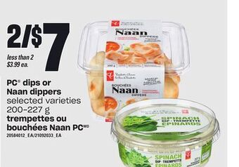 Independent City Market Trempettes ou bouchées naan pc, 200-227 g offer