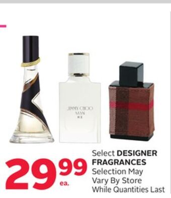 Rexall Select designer fragrances offer