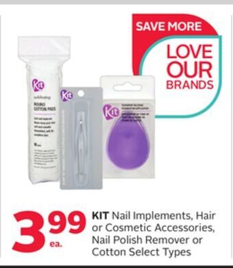 Rexall Kit nail implements, hair or cosmetic accessories, nail polish remover or cotton offer