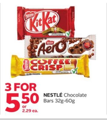 Rexall Nestlé chocolate bars offer