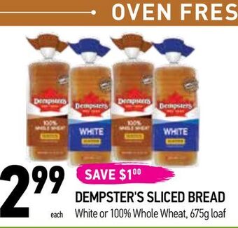 Coppa's Fresh Market Dempster's sliced bread offer