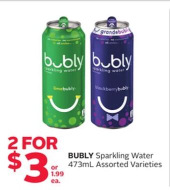 Rexall Bubly sparkling water offer