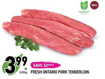 Coppa's Fresh Market Fresh ontario pork tenderloin offer