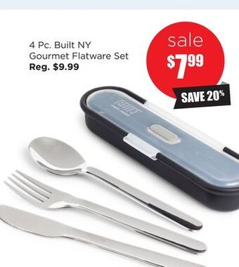 Kitchen Stuff Plus 4 pc. built ny gourmet flatware set offer
