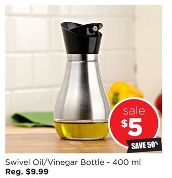 Kitchen Stuff Plus Swivel oil/vinegar bottle-400 ml offer