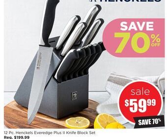 Kitchen Stuff Plus 12 pc. henckels everedge plus ii knife block set offer