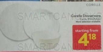 Walmart Corelle Dinnerware offer