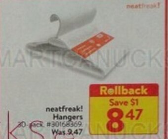 Walmart neatfreak! Hangers offer