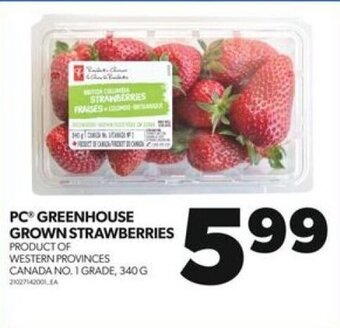 Real Canadian Superstore PC GREENHOUSE GROWN STRAWBERRIES offer