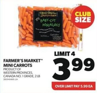 Real Canadian Superstore FARMER'S MARKET™ MINI CARROTS offer